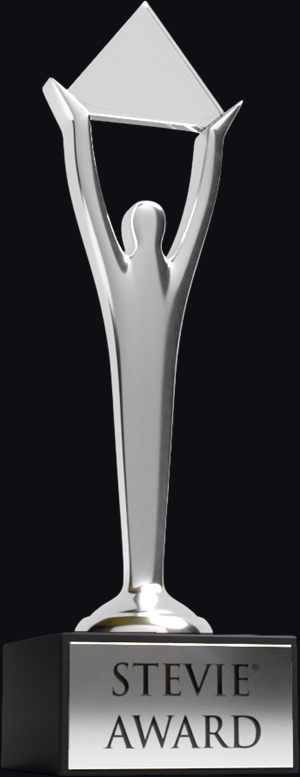 Серебряная статуэтка Stevie Award